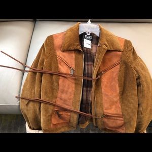 Vintage AUTHENTIC D&G Corduroy and suede jacket.